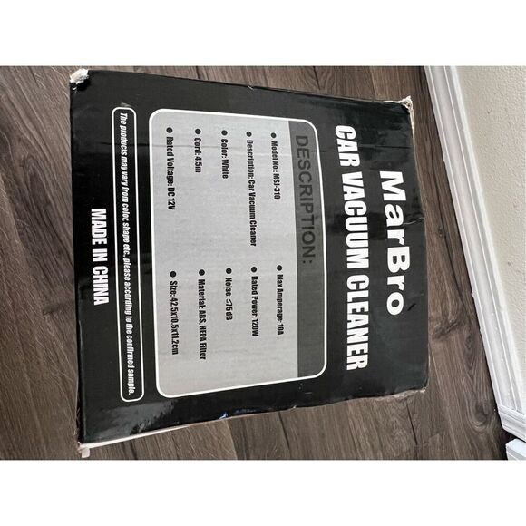 Marbro Cordless Car Vacuum | 8000Pa Handheld Wet/Dry Cleaner for Home & Car - Picture 4 of 5